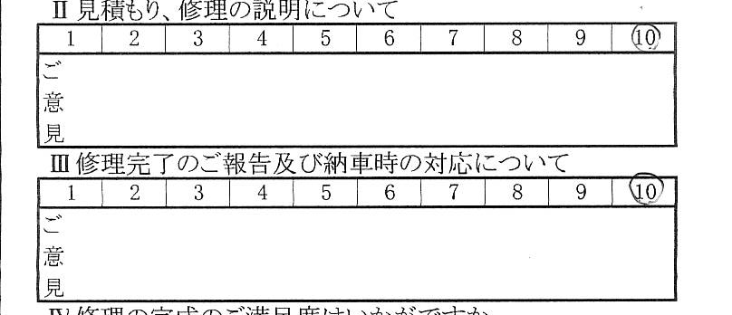 多摩で板金をしたお客様の声