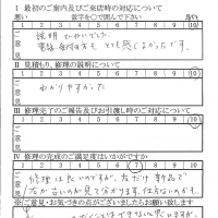 八王子で板金をしたお客様の声