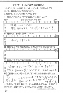 八王子で板金をしたお客様の声