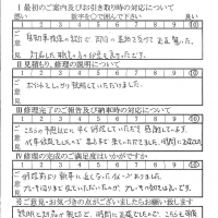 八王子で板金をしたお客様の声