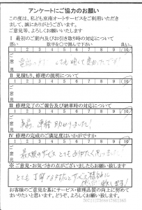 習志野で板金をしたお客様の声