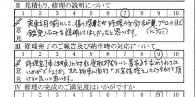 相模原ナンバーのフリードのお客様の声