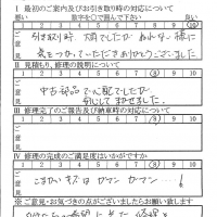 八王子で板金をしたお客様の声