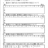 八王子で板金をしたお客様の声