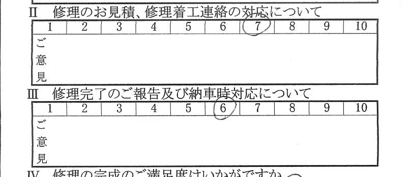 八王子で板金をしたお客様の声