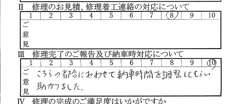 湘南で板金をしたお客様