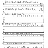 多摩で板金をしたお客様の声